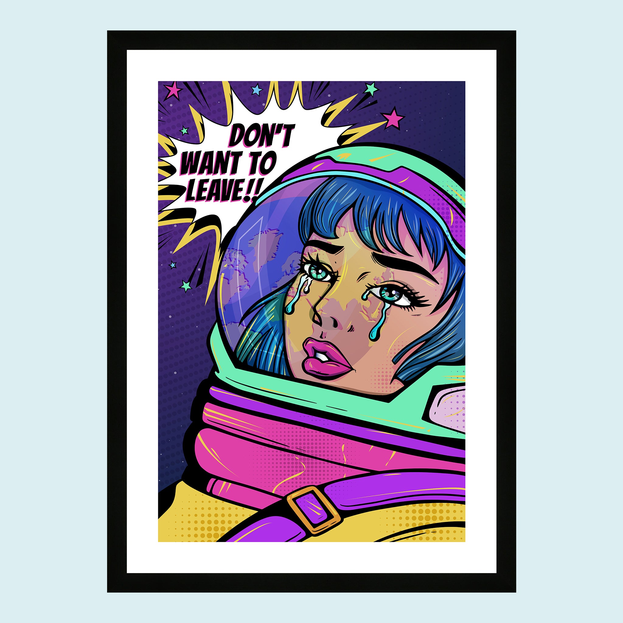 Where To - Don't Want To Leave I - Giclée Print by ArtFarty #Frame_Black