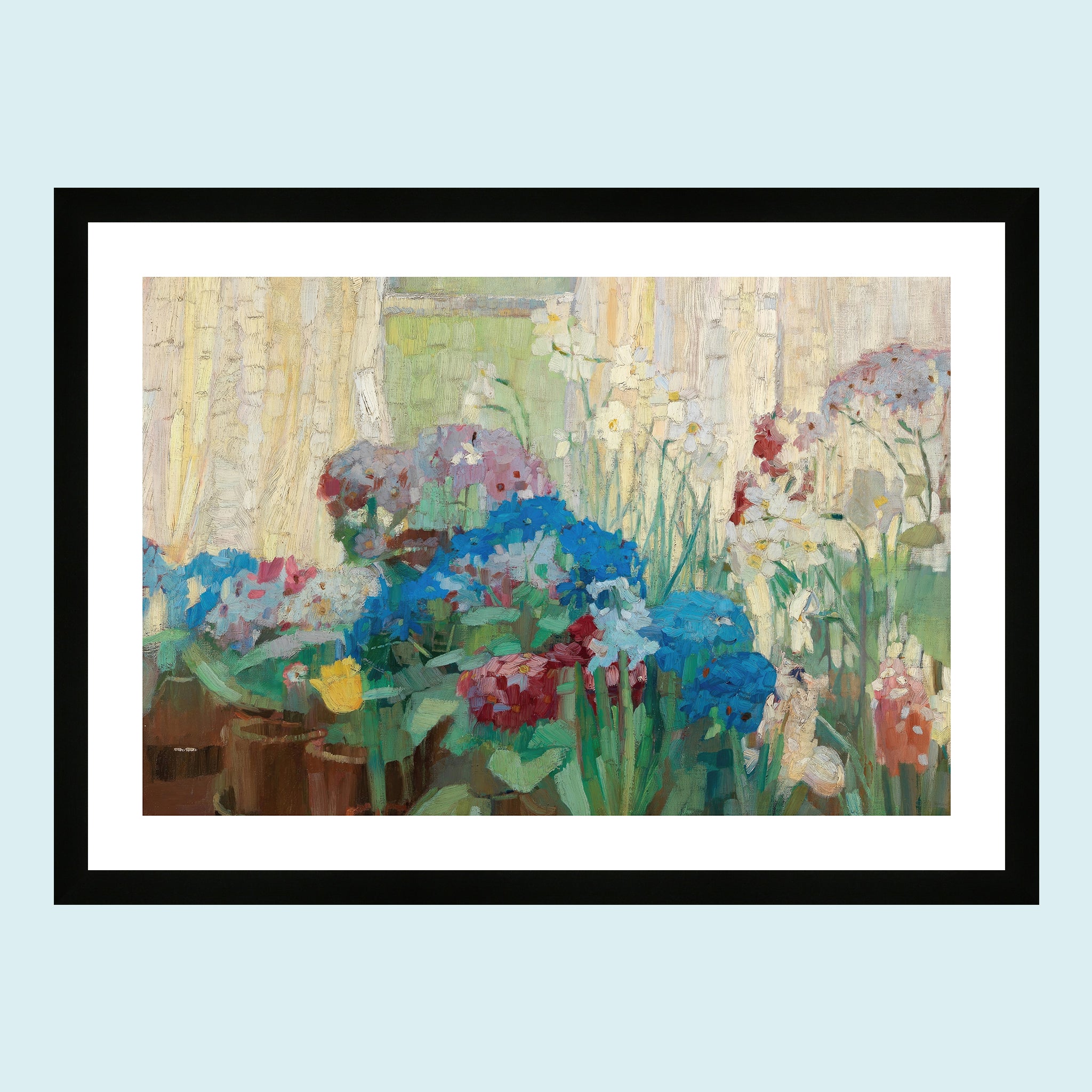 Attraction - Flowers - Giclée Print by ArtFarty #Frame_Black