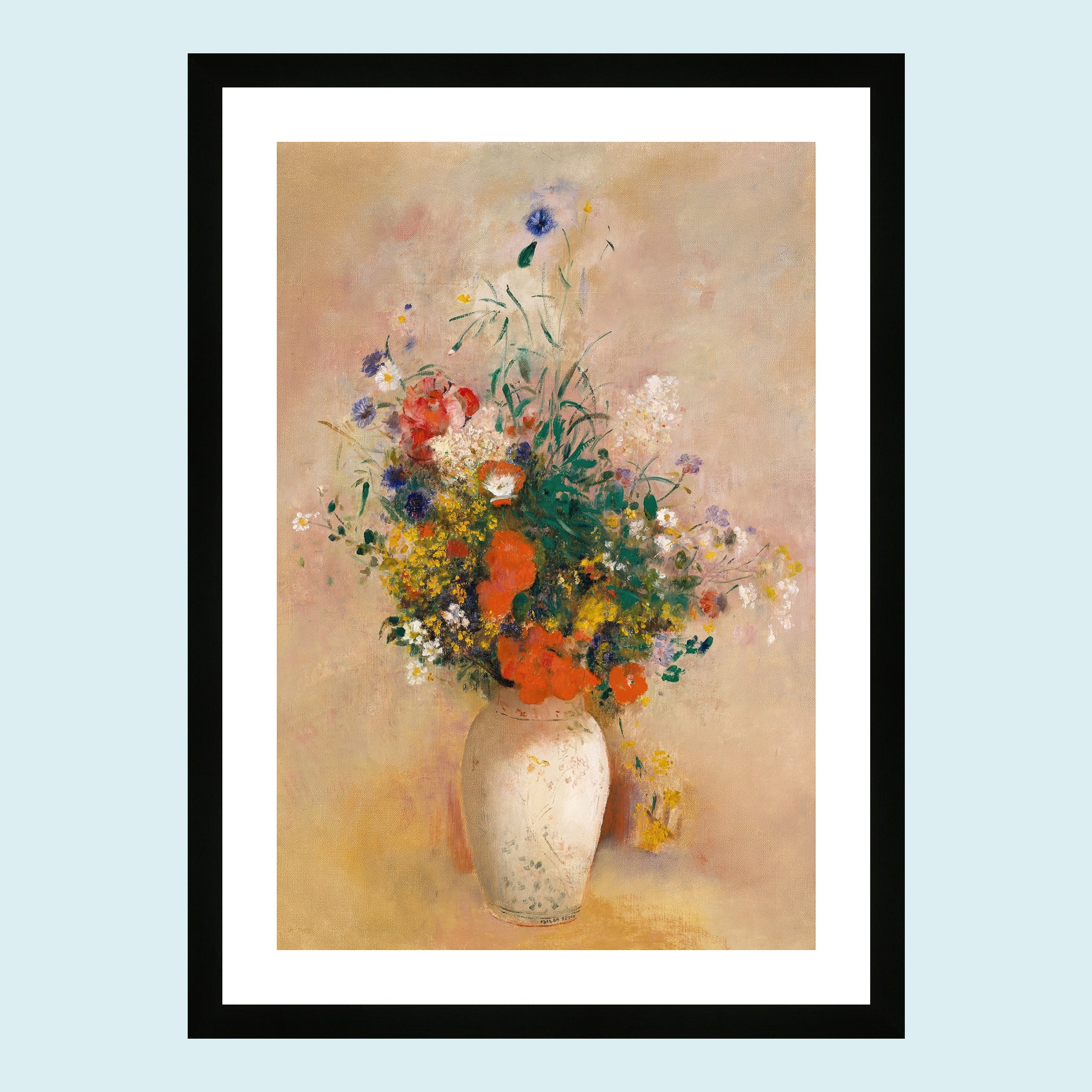 Attraction - Vase of Flowers II - Giclée Print by ArtFarty #Frame_Black