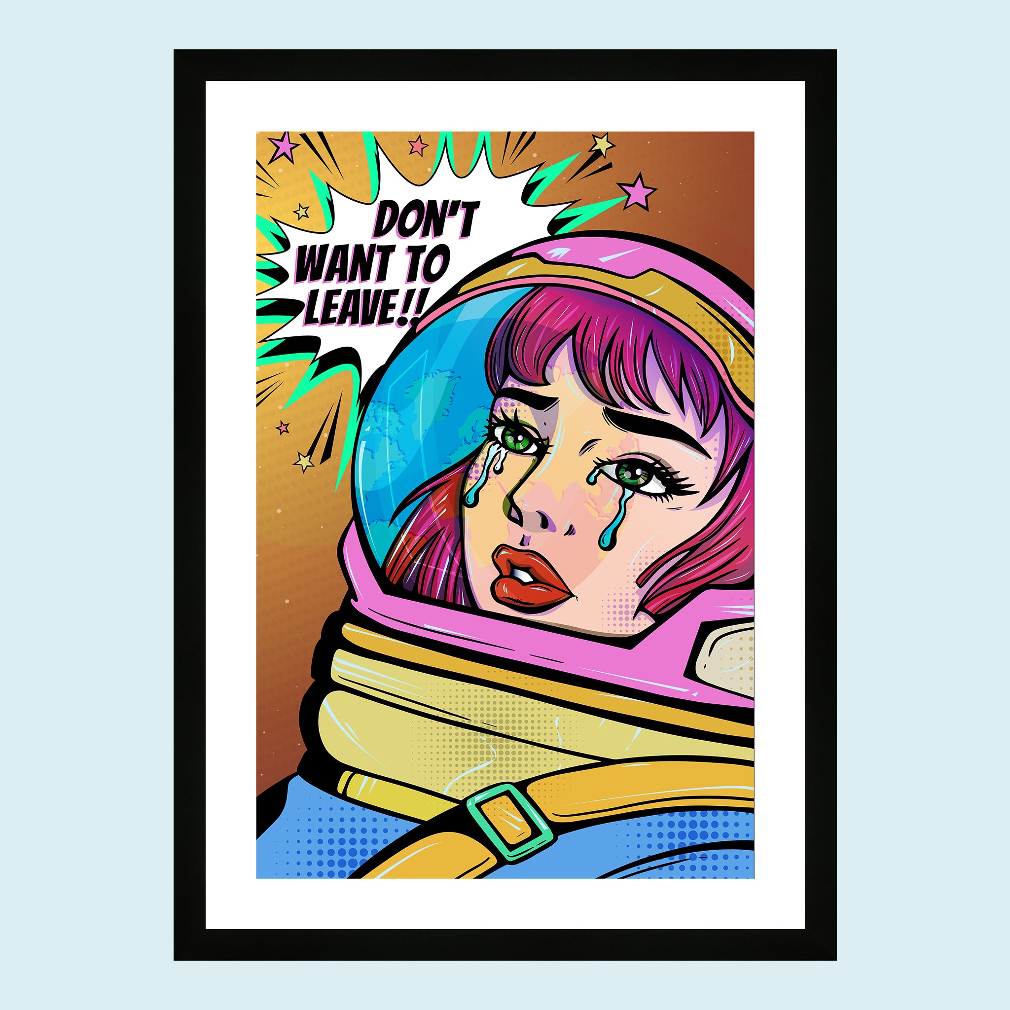 Where To - Don't Want To Leave II - Giclée Print by ArtFarty #Frame_Black