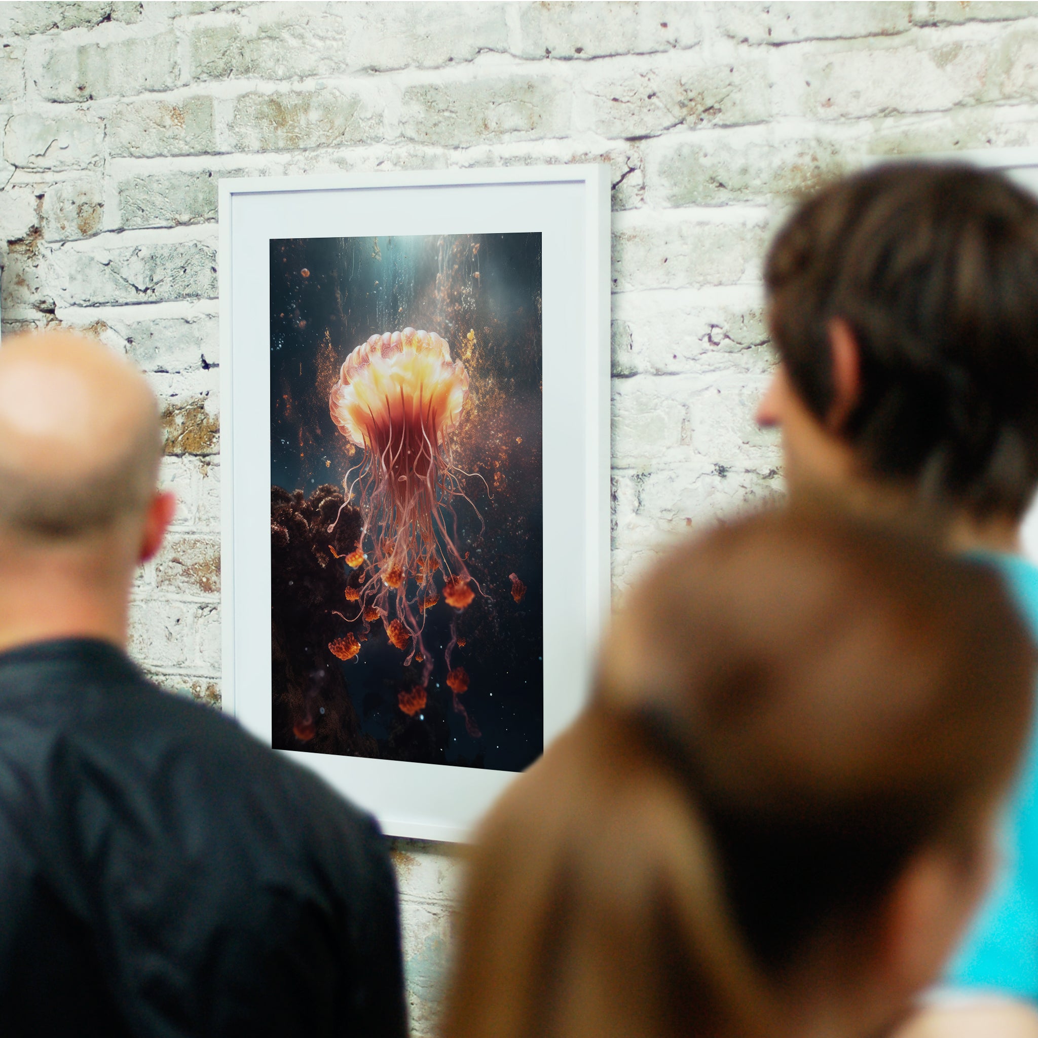 Umi - Dancing Jellyfish XII - Giclée Print by ArtFarty #_