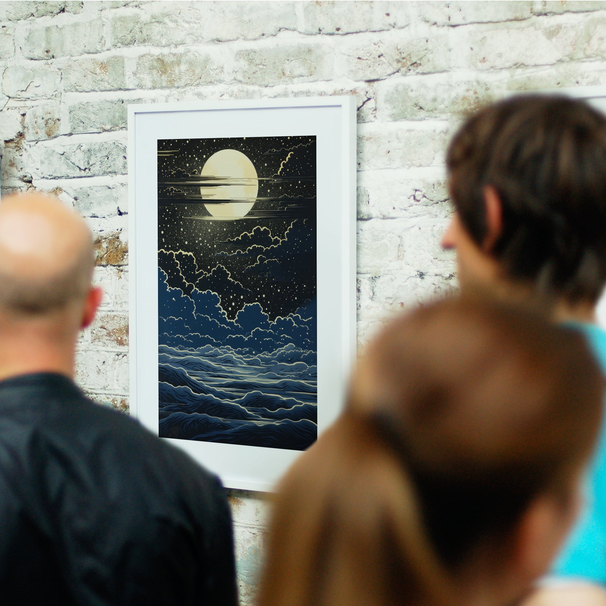 Moonlight - All The Way Up - Giclée Print by ArtFarty #_