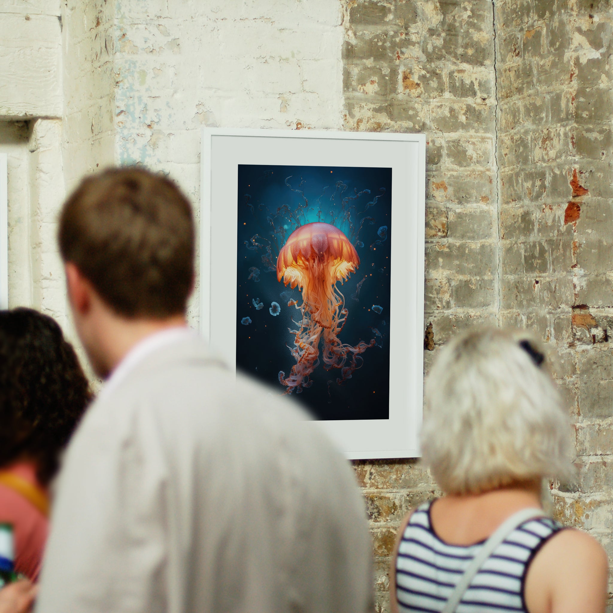 Umi - Dancing Jellyfish IV - Giclée Print by ArtFarty #_