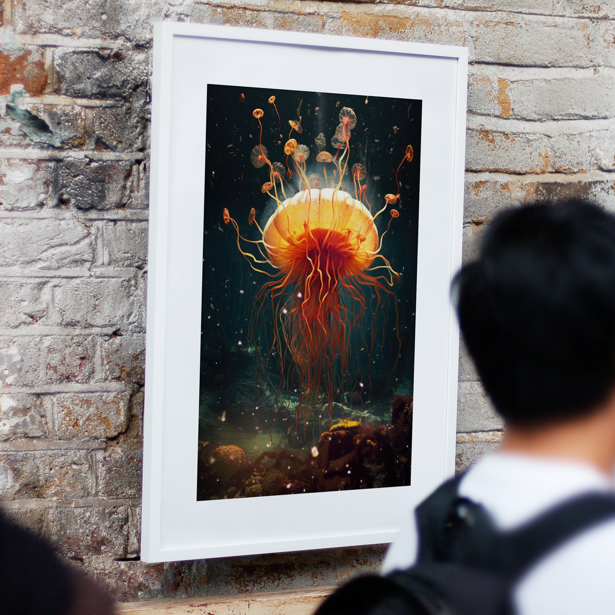 Umi - Dancing Jellyfish III - Giclée Print by ArtFarty #_