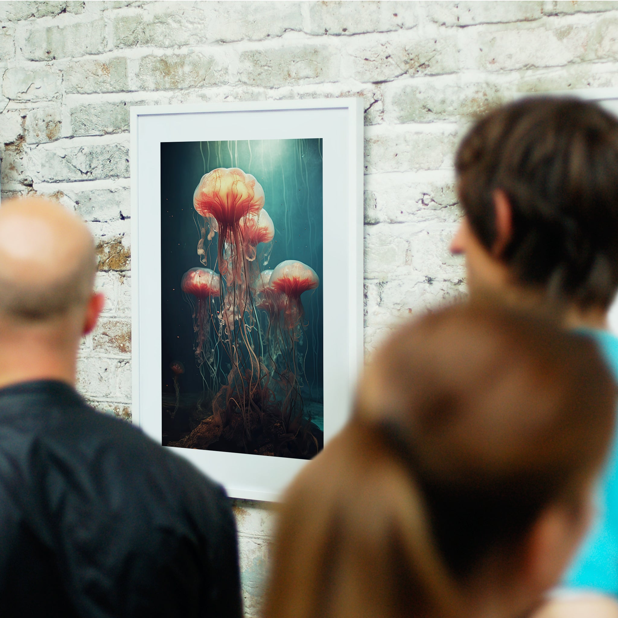 Umi - Dancing Jellyfish II - Giclée Print by ArtFarty #_