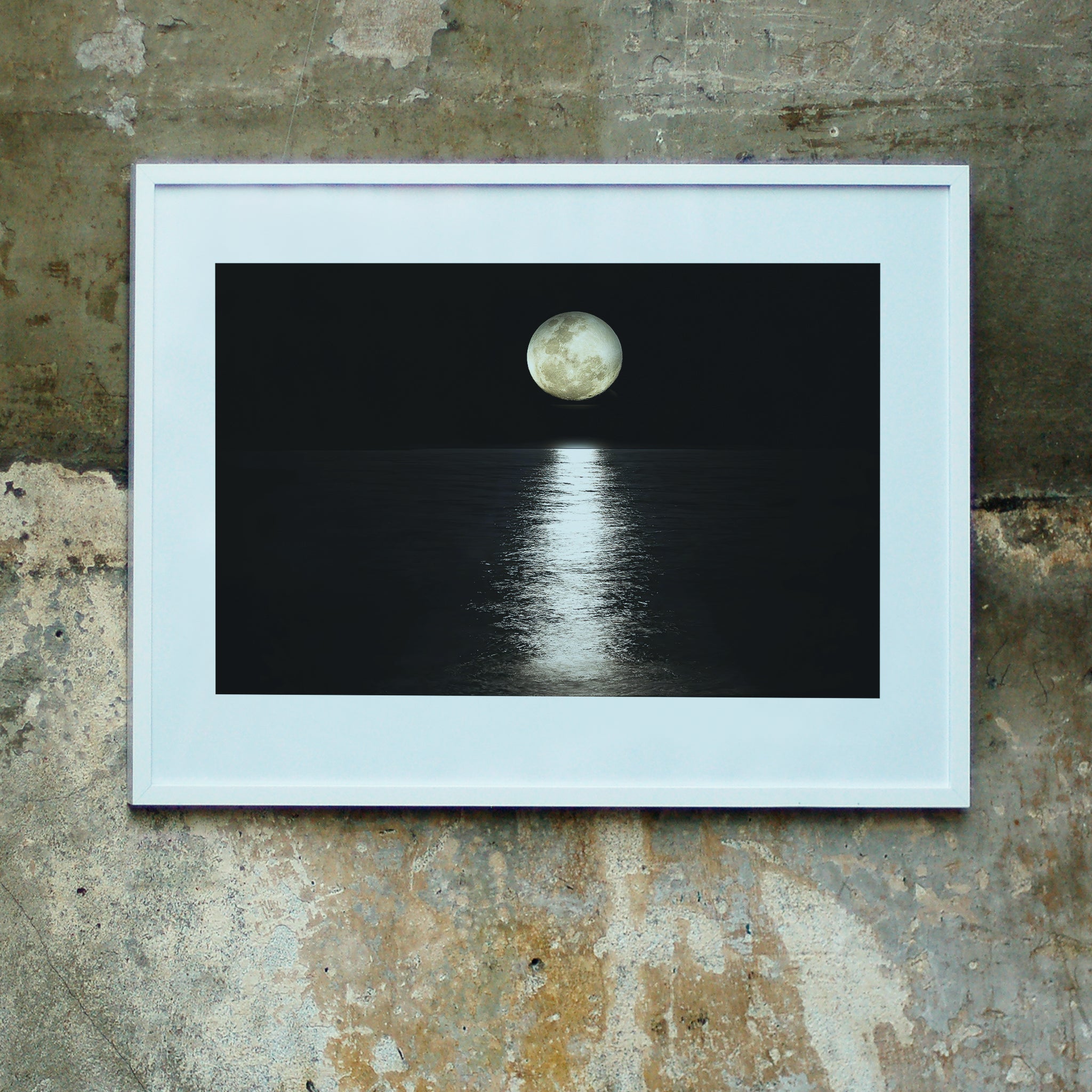 NEW 2 Moonlight in the Dark Framed Glass store Prints