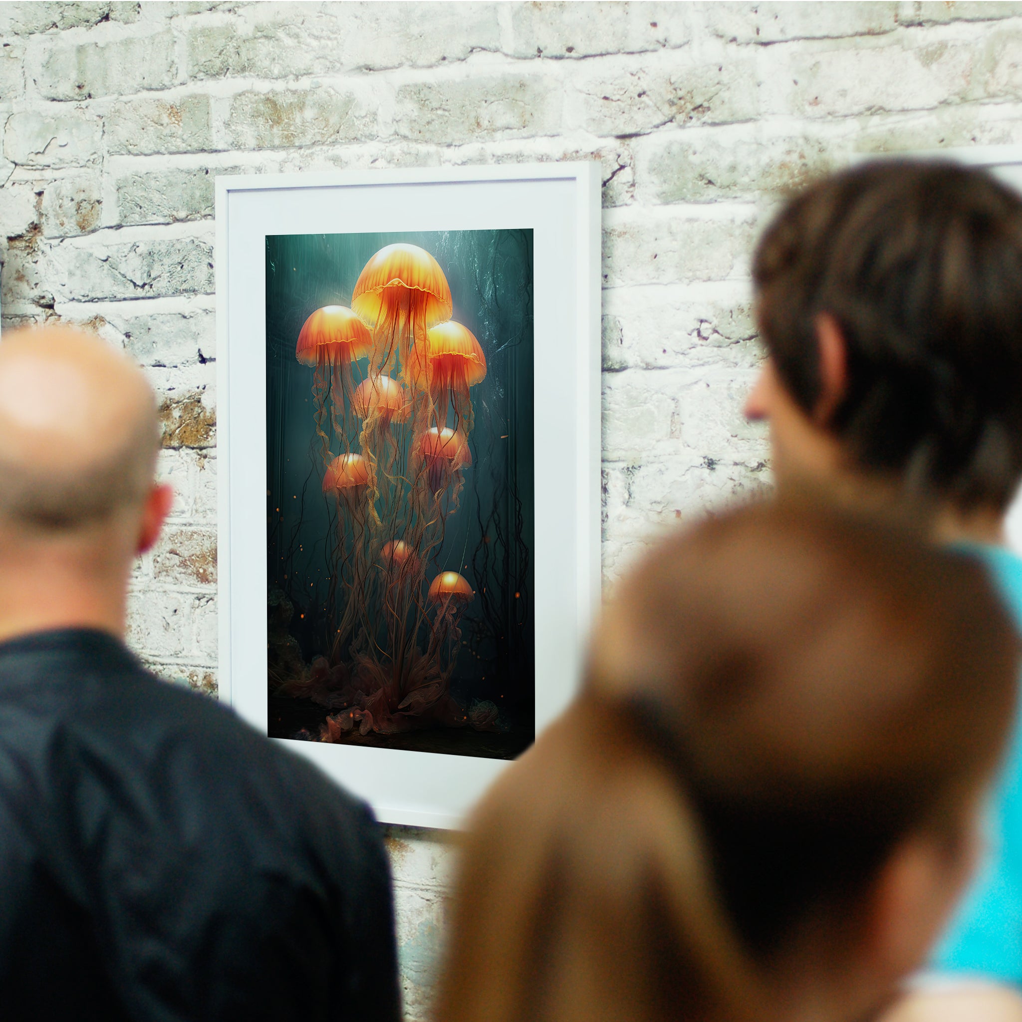 Umi - Dancing Jellyfish V - Giclée Print by ArtFarty #_