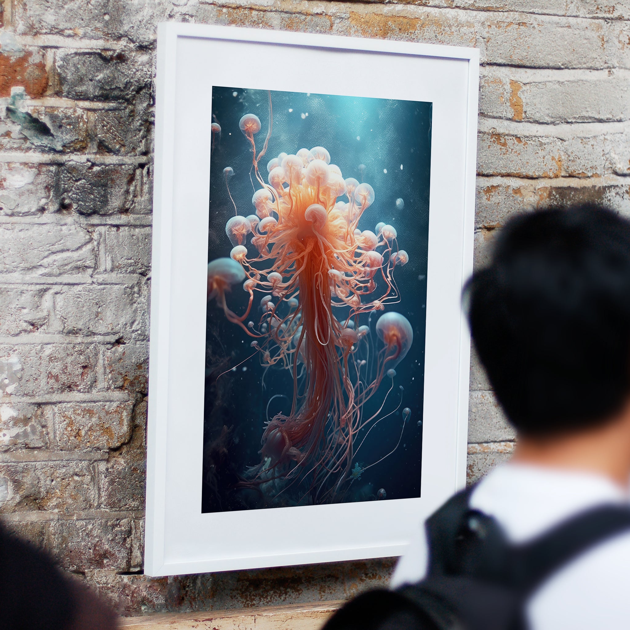 Umi - Dancing Jellyfish X - Giclée Print by ArtFarty #_