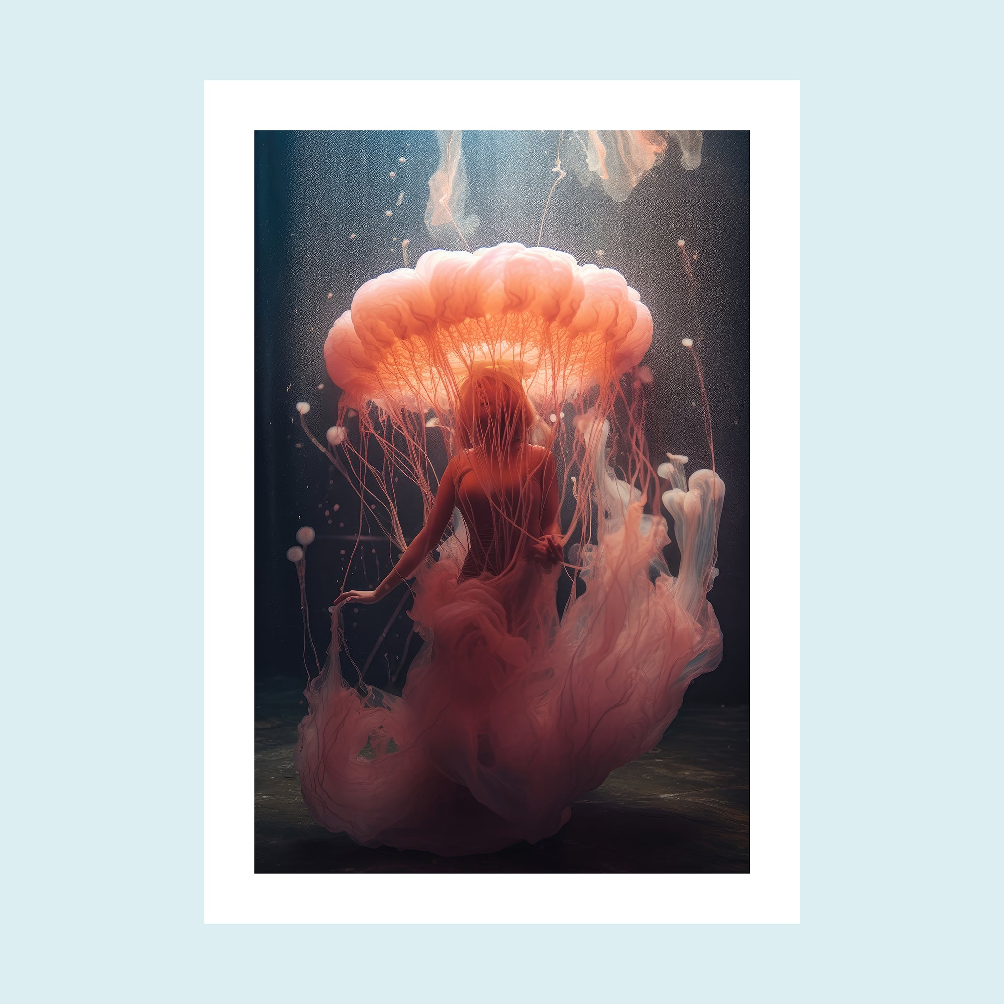 Umi - Dancing Jellyfish VI - Giclée Print by ArtFarty #Frame_Unframed