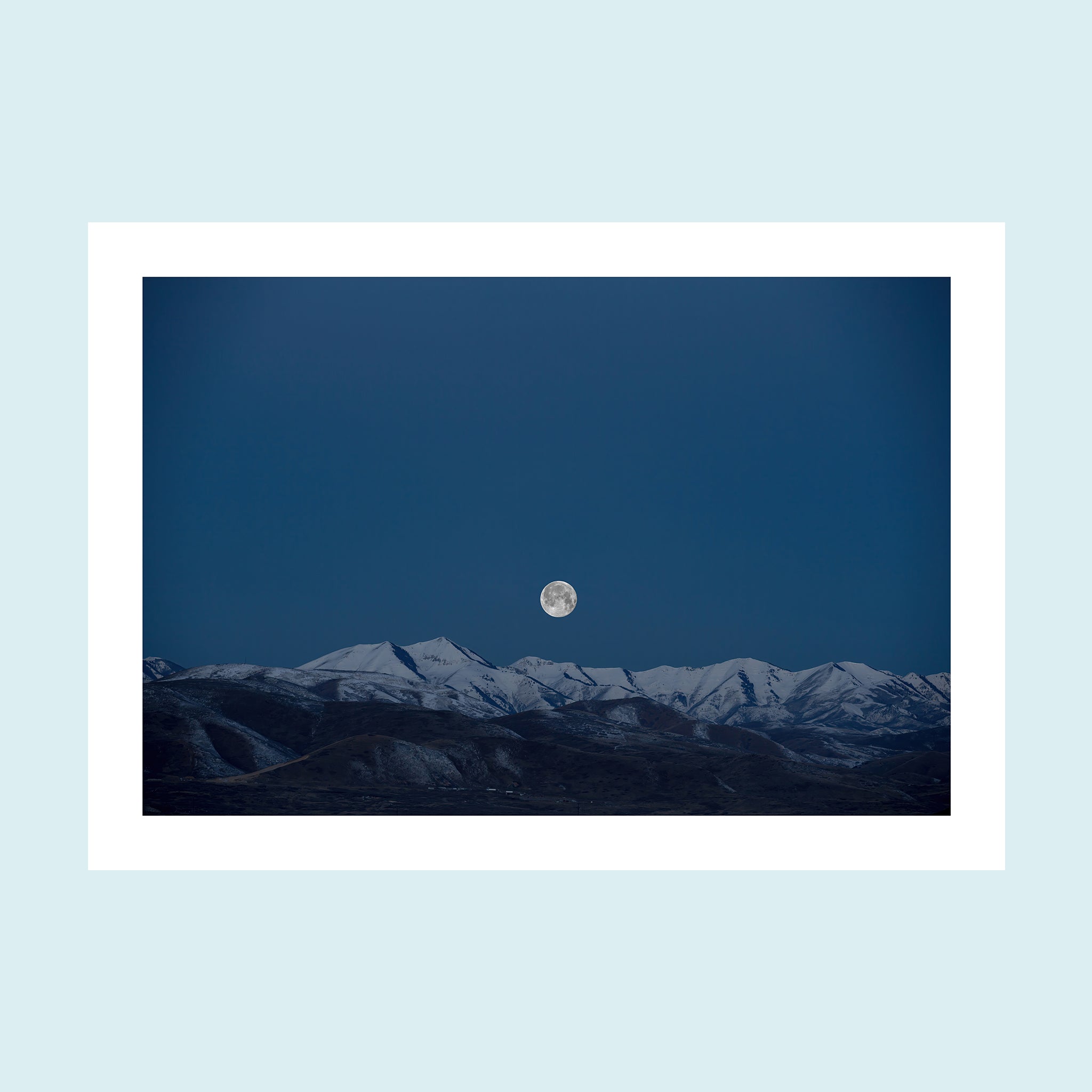 Moonlight - Blue Serenity - Giclée Print by ArtFarty #Frame_Unframed