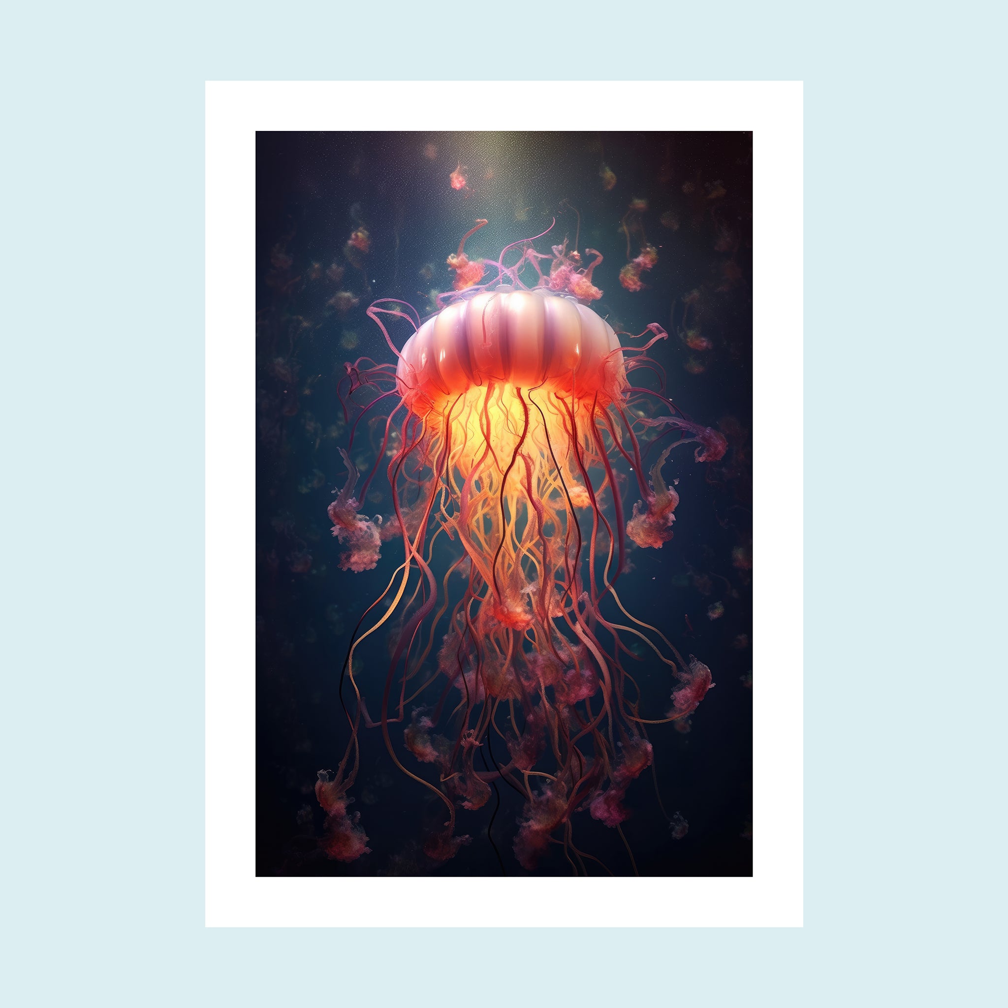 Umi - Dancing Jellyfish VIII - Giclée Print by ArtFarty #Frame_Unframed