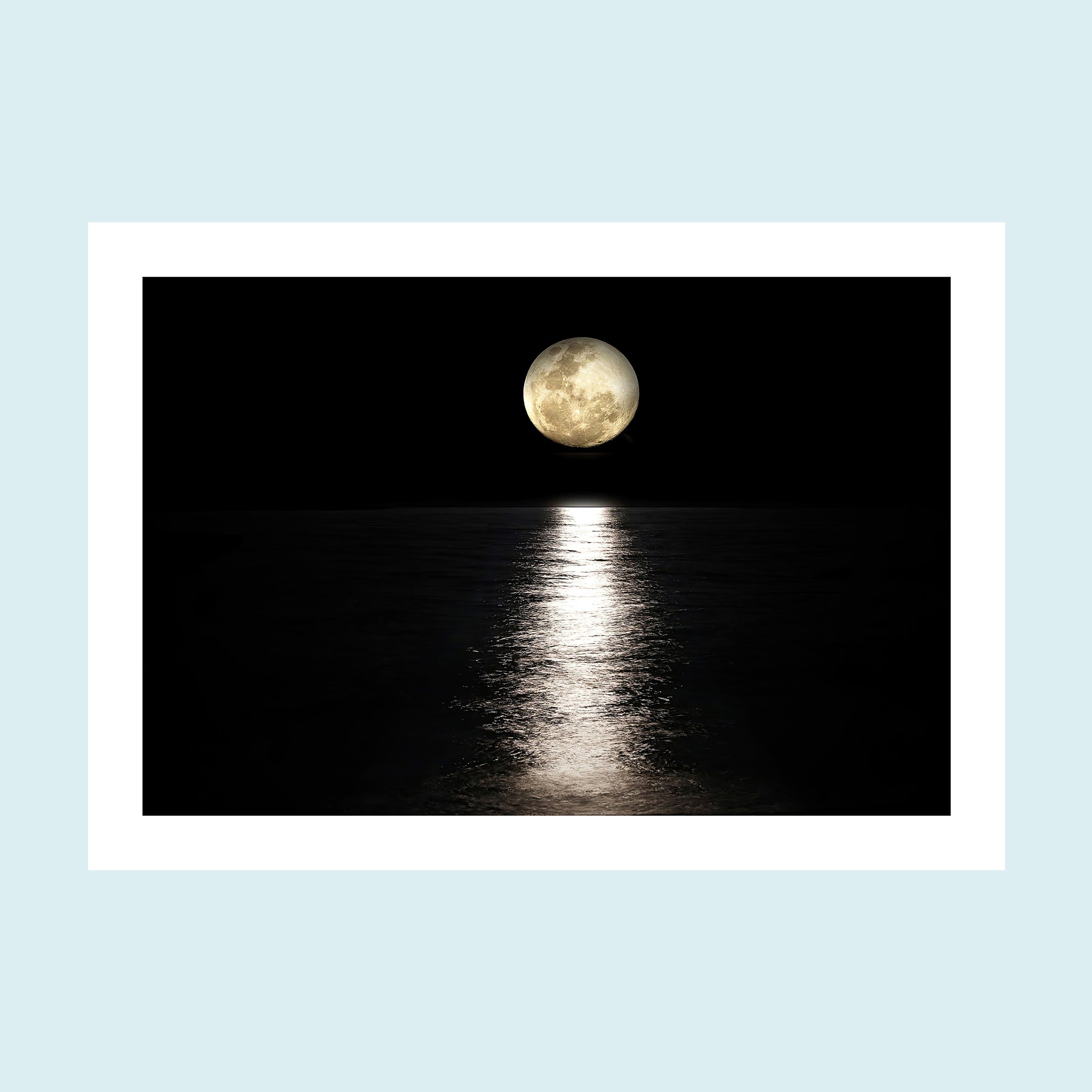 Moonlight - Sparkling Darkness - Giclée Print by ArtFarty #Frame_Unframed