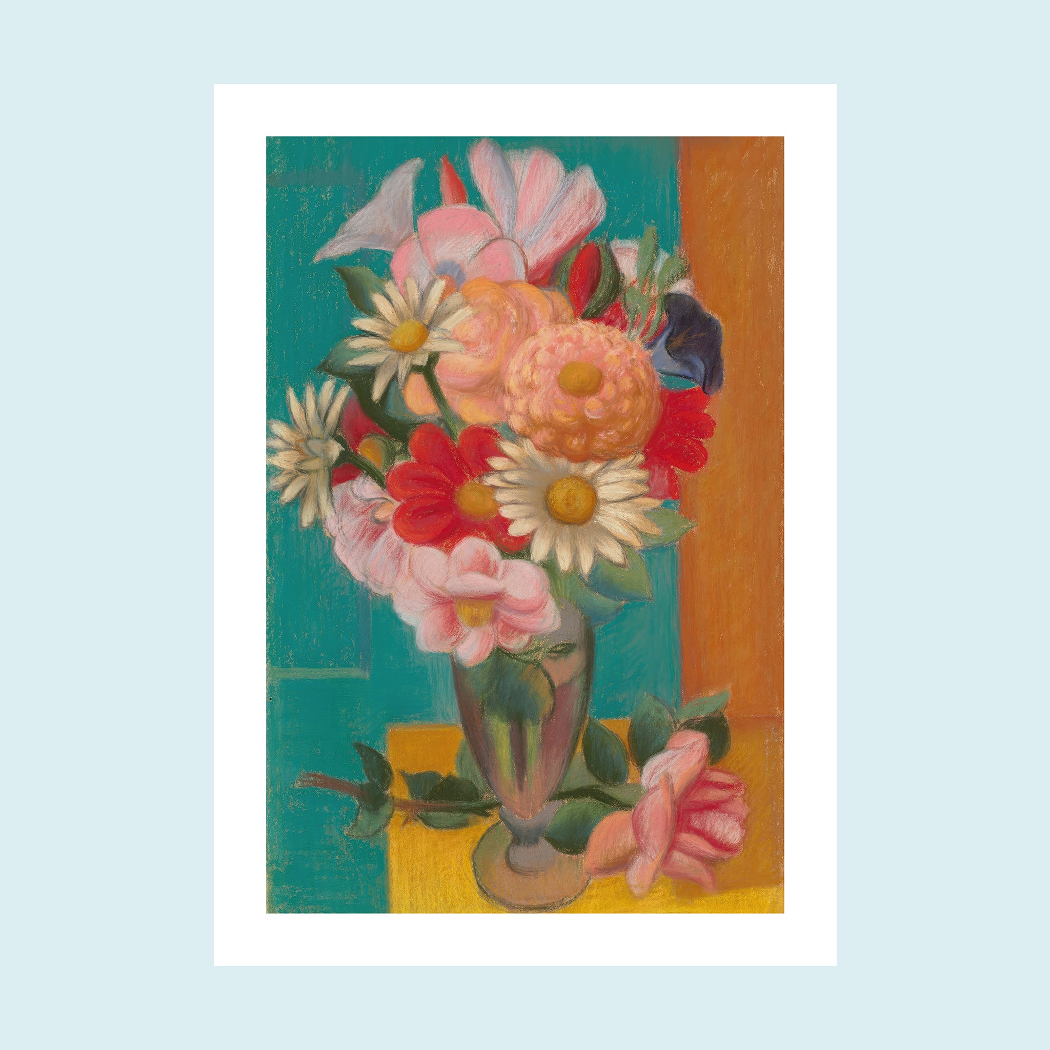 Attraction - Flowers In A Fase - Giclée Print by ArtFarty #Frame_Unframed