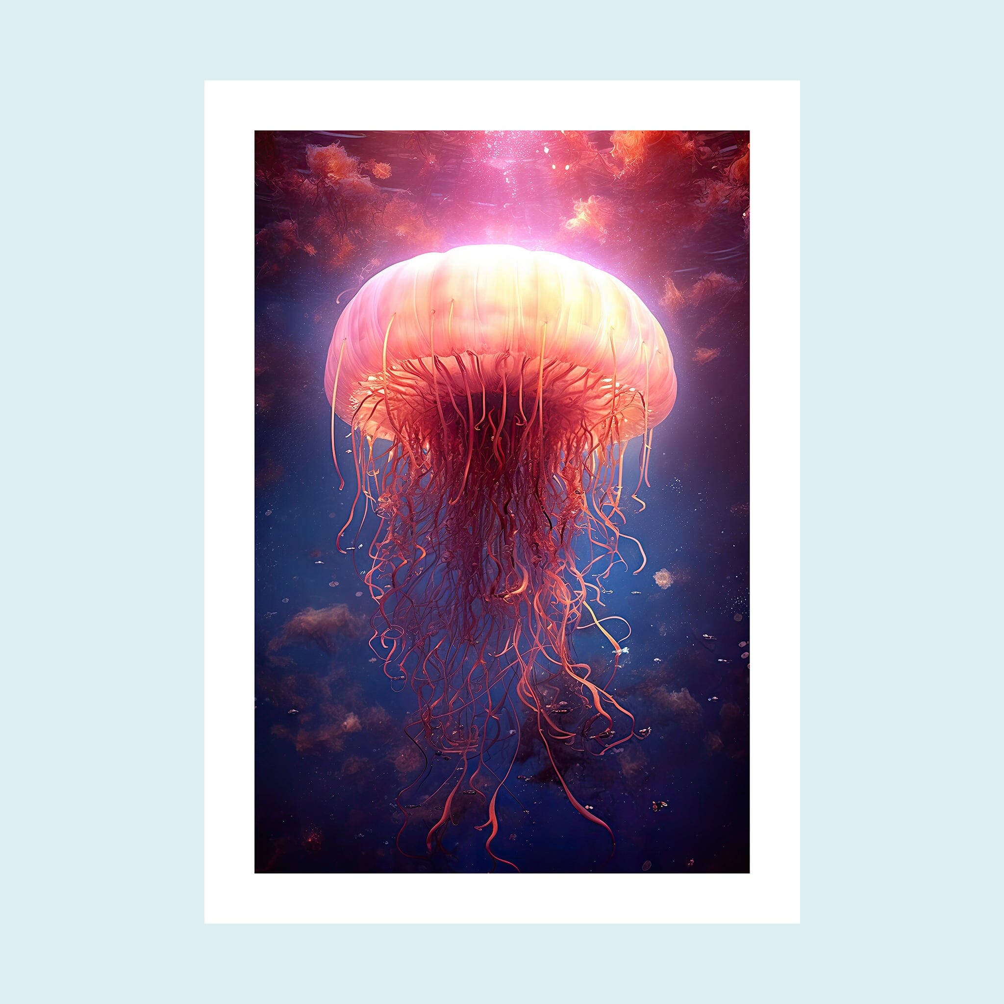 Umi - Dancing Jellyfish I - Giclée Print by ArtFarty #Frame_Unframed