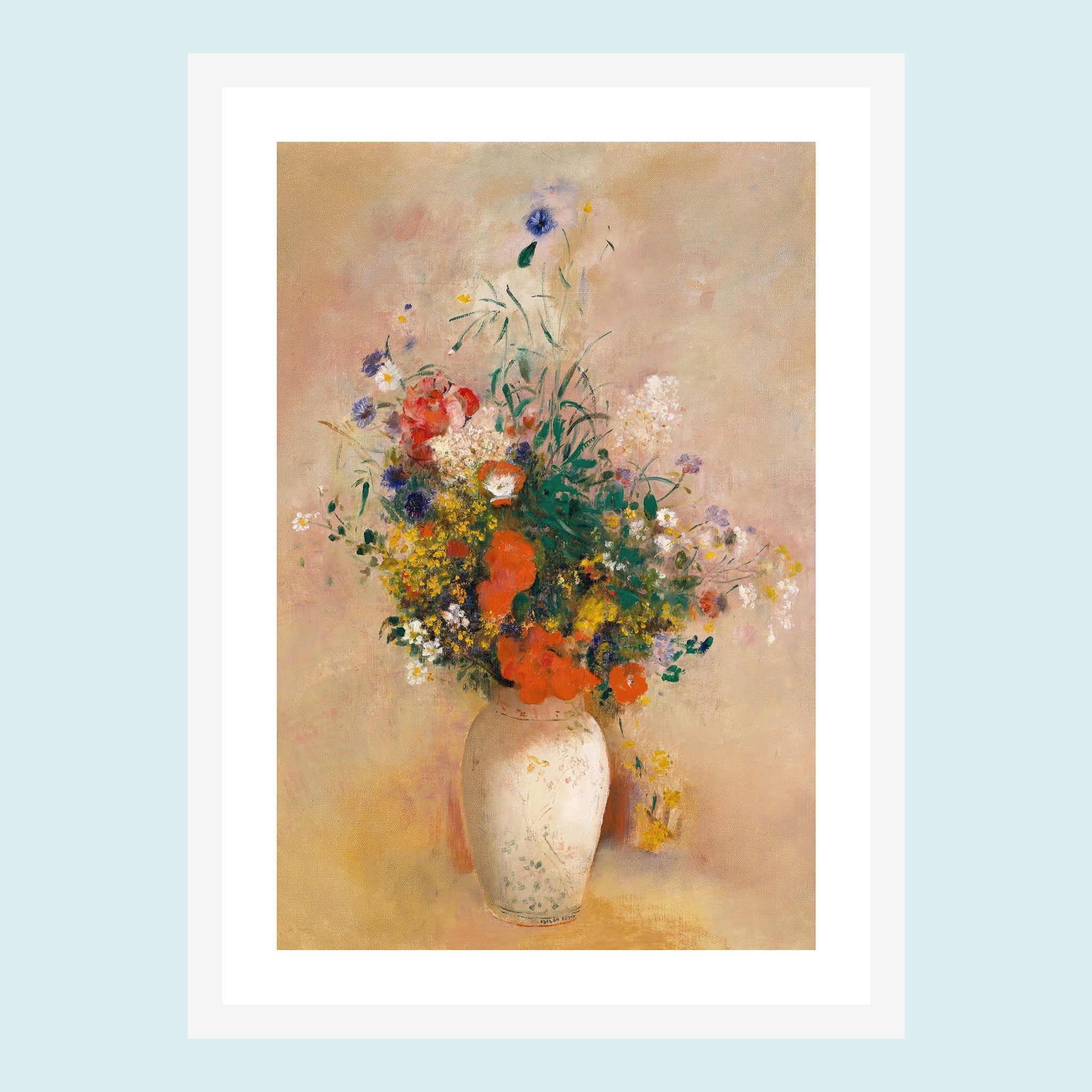 Attraction - Vase of Flowers II - Giclée Print by ArtFarty #Frame_White